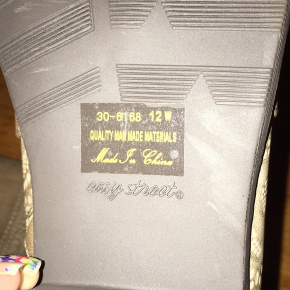 Easy Street Taupe Calf-High Boots - Picture 3 of 6